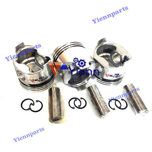 3TNC88 Piston Kit With Piston Ring Set For Yanmar B37 Mini Excavator Diesel Engine Space Parts