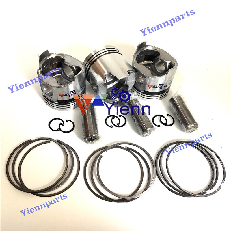 3TNC88 Piston Kit With Piston Ring Set For Yanmar B37 Mini Excavator Diesel Engine Space Parts