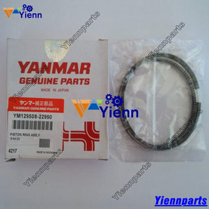 3TNV84 Piston Ring Set 729350-22500 129105-22500 For Yanmar Excavator Forklift Diesel Engine Repair Part