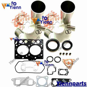 2TN66 Overhaul Rebuild Kit With Valve Cylinder Liner Piston Kit With Ring Bearing Set Full Gasket For Yanmar DGW200M Diesel Engine Spare Parts