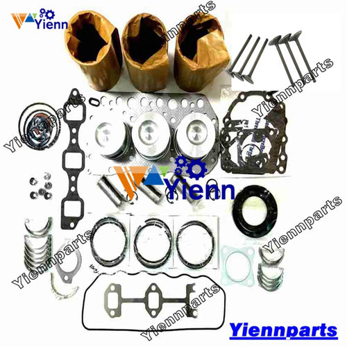 3TN75 3TN75-UA Overhaul Rebuild Kit With Valve Piston Ring Gasket Bearing Set For Yanmar Tractor JOHN DEERE 855 856 Engine Spare Parts