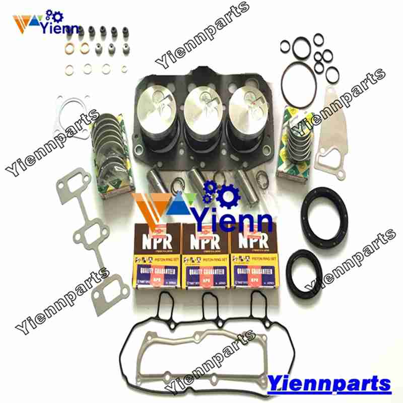 3TNV70 Overhaul Rebuild Kit For Yanmar Tierra ZX17U-2 ZX10U-2 Tractor Excavator Diesel Engine Repair Parts